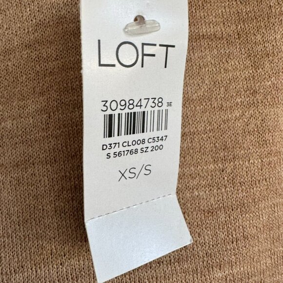 NWT Loft Neutral Lightweight Hooded Poncho with Kangaroo Pockets Women's  XS/S - Picture 5 of 8